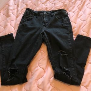 Old navy black ripped jeans